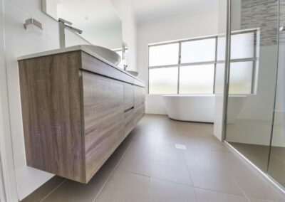 Bathroom Renovation and Design in Perth WA - floating cabinet